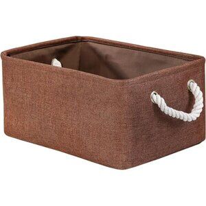 Storage Basket Fabric Storage Bin Shelf Basket Dog Toy Storage Basket